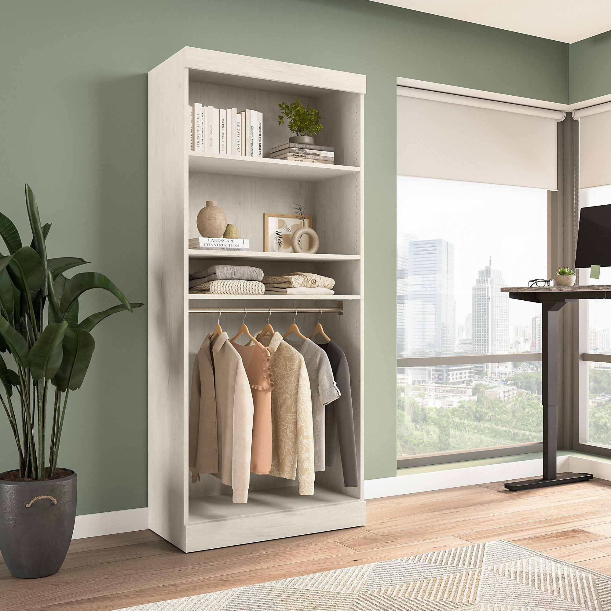 Wade Logan® Arlex 36'' Closet System & Reviews | Wayfair
